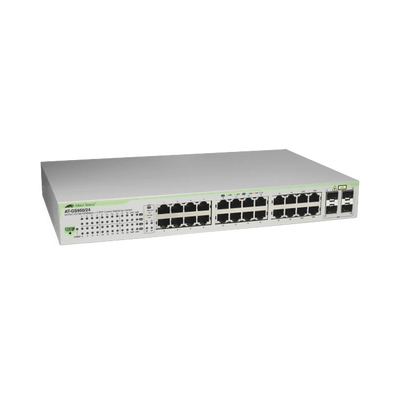 Switch Gigabit WebSmart de 24 puertos 10/100/1000 Mbps (4 x Combo) + 4 puertos gigabit SFP (Combo)