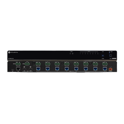 Amplificador de distribución HDBaseT 4K HDR de ocho salidas