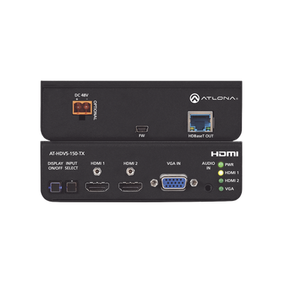 Transmisor HDBaseT de 3 entradas (VGA y HDMI)