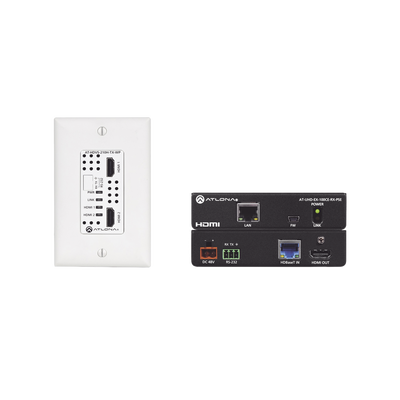 Placa de pared de dos entradas HDBaseT TX/RX para HDMI