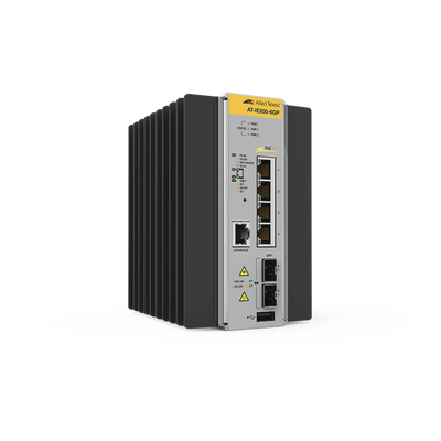 Switch Industrial Administrable Capa 2 de 4 Puertos 10/100/1000 Mbps + 2 Puertos SFP, 120 W