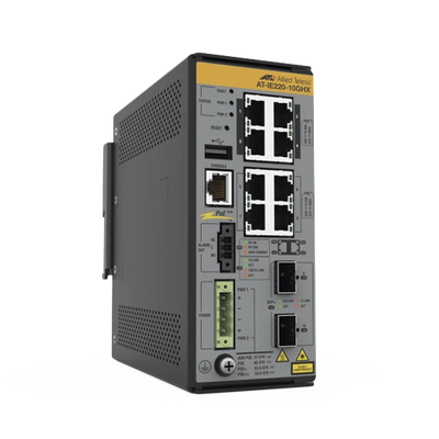 8x 10/100/1000T, 2x 1G/10G SFP+, Industrial Ethernet, Layer 2+ Switch, PoE++ (TAA)