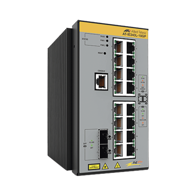 Switch Industrial Capa 3, 16x 10/100/1000-T PoE+, 2x SFP 1G