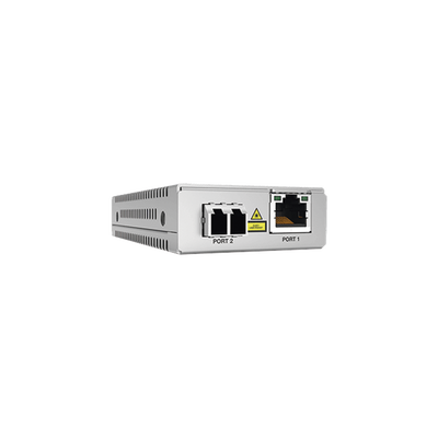 Convertidor de medios Gigabit Ethernet a fibra óptica, conector LC, monomodo (SMF), versión TAA (Trade Agreement Act), 10 km