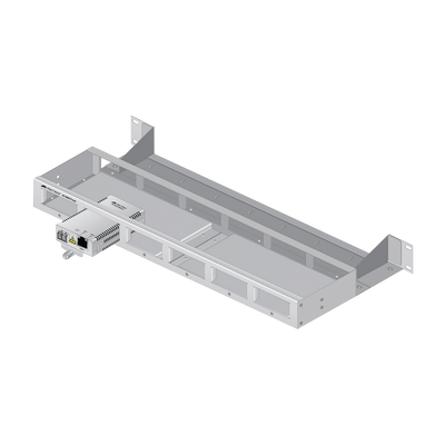 Bandeja para montaje en rack de 19" para hasta seis convertidores de medios de la serie MMC