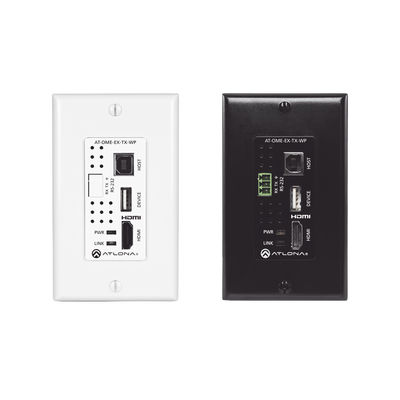 Transmisor HDBaseT de placa de pared para HDMI con USB