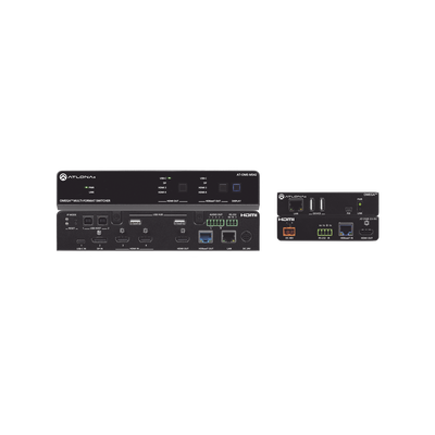 OMEGA 4X2 4K/UHD MULTIFORMAT MATRIX SWITCHER TX/RX KIT ;  WITH HDMI ;  USB-C ;  DISPLA