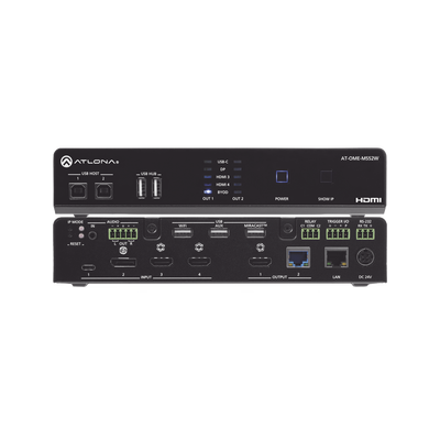 OMEGA 4K/UHD Switch matriz 5×2 con USB y enlace inalámbrico