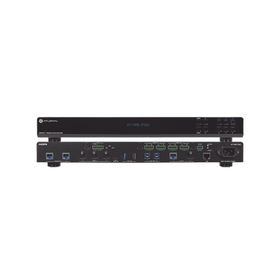 OMEGA Switch Matriz 6x2 de AV Multiformato con Entradas HDMI, HDBaseT, USB-C y Display Port / Salidas HDMI y HDBaseT / Conectividad avanzada para conferencias y colaboración en 4K en un solo dispositivo