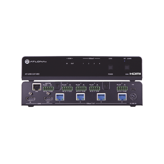 4K/UHD HDBASET HDMI 1 X 4 EXTENDED DISTANCE DISTRIBUTION AMPLIFIER
