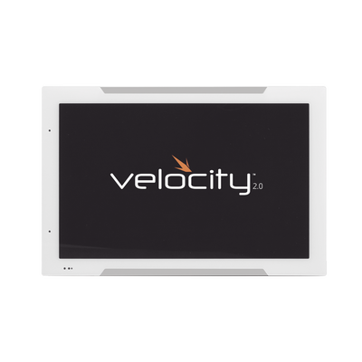 Panel táctil de programación Velocity de 8″ / Iluminación LED en bisel para programación de salas y control AV / Color blanco