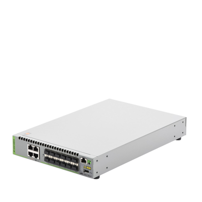 Switch Capa 3 Stackeable 10 Gigabit , 12 puertos SFP/SFP+ 10G y 4 puertos 100/1000/10G Base-T (RJ-45)