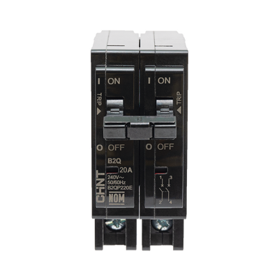 Interruptor Termomagnético Enchufable, Serie: B2Q, 2P, 20A, 240V (SKU:1002279)