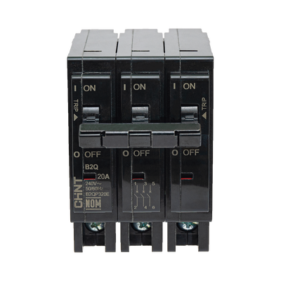 MCB - Interruptor Termomagnético Enchufable, Serie: B2Q, 3P, 15A, 240V (SKU:1002294)