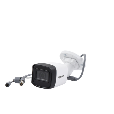 Bala TURBOHD 5 Megapixel / Lente 2.8 mm / 4 Tecnologías (TVI / AHD / CVI / CVBS) / 30 mts SMART IR EXIR / Exterior IP67 / dWDR / Metal