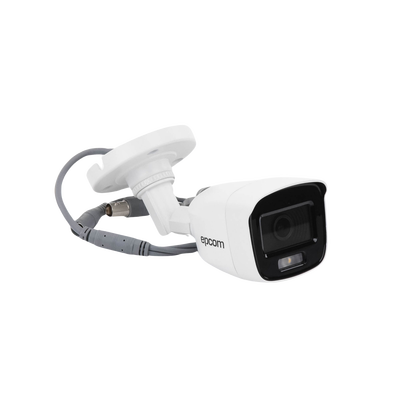 [ColorVu] Bala TURBOHD 2 Megapíxel (1080p) / Microfono Integrado / Imagen a color 24/7 / Lente 2.8 mm / METAL / Luz Blanca 20 mts / Exterior IP66 / TVI-AHD-CVI-CVBS / dWDR