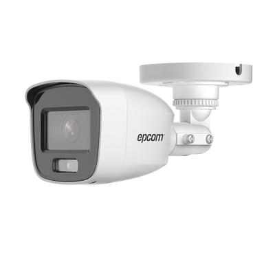 [ColorVu] Bala TURBOHD 2 Megapíxel (1080p) / Microfono Integrado / Imagen a color 24/7 / Lente 2.8 mm / METAL / Luz Blanca 20 mts / Exterior IP66 / TVI-AHD-CVI-CVBS / dWDR