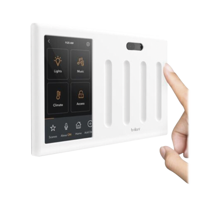 Control touch desde su pantalla en pared, compatible con 4 cargas para controlar iluminación.