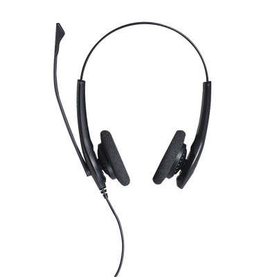 Jabra Biz 1500 Duo, auricular profesional con cancelación de ruido, ideal para contact center con conexión QD (1519-0157)