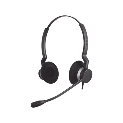 Jabra Biz 2300 Duo con cable Quick Disconnect de alta durabilidad (2309-820-105)