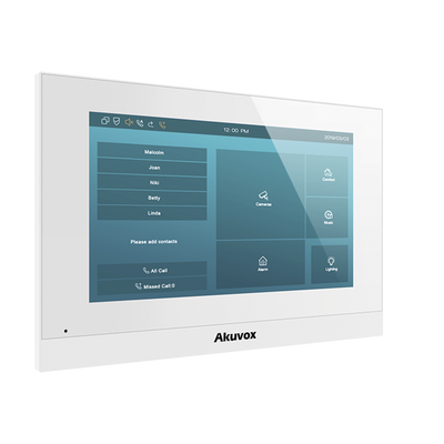 Monitor Linux de 7 Pulgada para interior / Intercom SIP / Compatible con cualquier frente de calle AKUVOX / WIFI