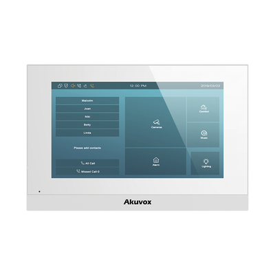 Monitor Linux de 7 Pulgada para interior / Intercom SIP / Compatible con cualquier frente de calle AKUVOX / WIFI
