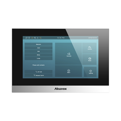 Monitor IP Android / Pantalla Touch Screen LCD 7" / WiFi / PoE / Comuncación SIP / Conexión Remota por App / Administracion Nube Gratis