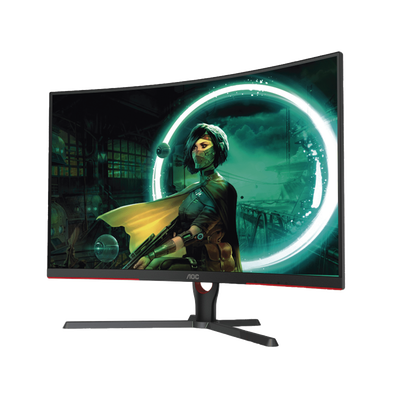 Monitor Curvo 32" WIDESCREEN GAMING W-LED VA, Resolución 1920x1080p 165Hz, con Entradas de Video HDMI / DISPLAYPORT, Bisel Ultra Delgado, Soporta VESA