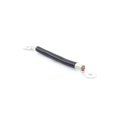 Cable para Baterías, 0.2m, Negro, Calibre 2 AWG con Terminales de Ojo en Ambos Extremos