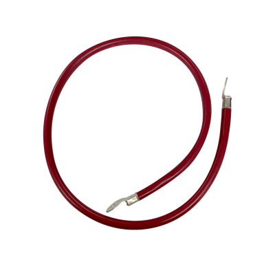 Cable para Baterías  1 m, Rojo, Calibre 2 AWG con Terminales de Ojo en Ambos Extremos