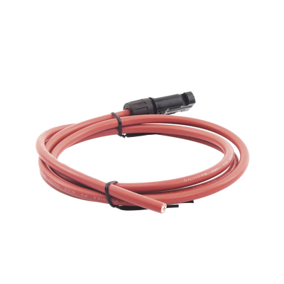 Cable Fotovoltaico, 1.5 m, Rojo, Calibre 10 AWG con Terminal MC4-M en un Extremo