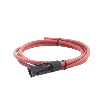 Cable Fotovoltaico, 1.5 m, Rojo, Calibre 10 AWG con Terminal MC4-M en un Extremo