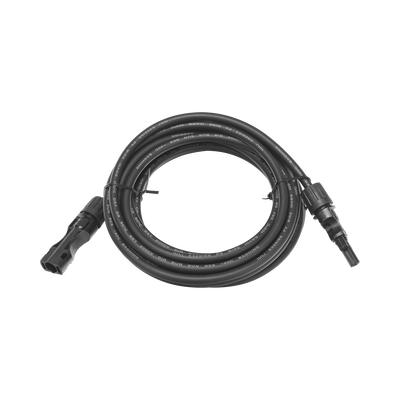 Cable Fotovoltaico 2.5 m, Negro, Calibre 10 AWG con Terminales MC4 en Ambos Extremos