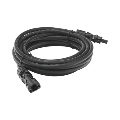 Cable Fotovoltaico 2.5 m, Negro, Calibre 10 AWG con Terminales MC4 en Ambos Extremos