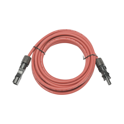 Cable Fotovoltaico, 2.5 m, Rojo, Calibre 10 AWG con Terminal MC4-M en Ambos Extremos