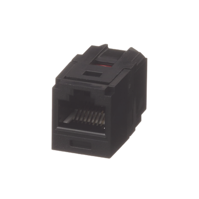 Módulo Acoplador RJ45 a RJ45, Mini-Com, Categoría 6, Color Negro