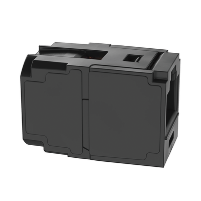 Módulo Acoplador RJ45 a RJ45, Mini-Com, Categoría 6A, Color Negro