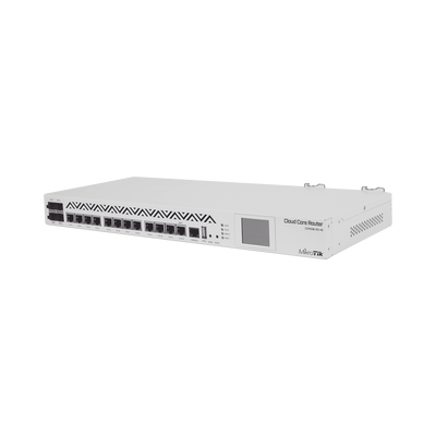 Cloud Core Router, CPU 36 Núcleos, Througput 16Gbps / 24Mpps, 12 Puertos Gigabit Ethernet, 4 Puertos SFP y 4 GB de memoria, Ideal para IPsec