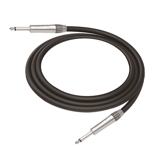 Cable de Audio | Plug 1/4 in a Plug 1/4 in Mono | Carcasa Cromada | Conectores Seetronic | Ideal para Instrumentos | Longitud 5m