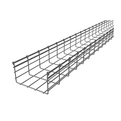 Charola Tipo Malla 150/200 mm, Acabado Electro Zinc, Hasta 477 Cables Cat6, Tramo de 3 Metros
