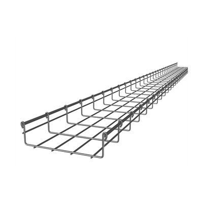 Charola Tipo Malla 54/200 mm, Acabado Electro Zinc, Hasta 172 Cables Cat6, Tramo de 3 Metros