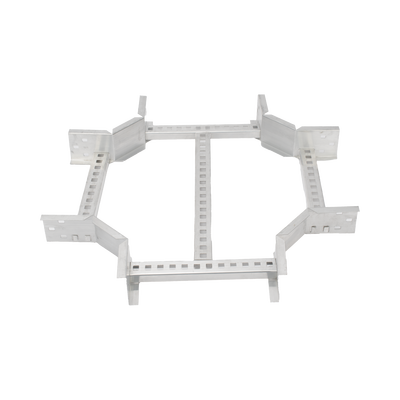 Derivación "X" Horizontal de Aluminio Perfil Z / Peralte 3 1/4" / Ancho 9"/ Radio 8" / Incluye Tornillería (CHXHEZ314R8X9AK)