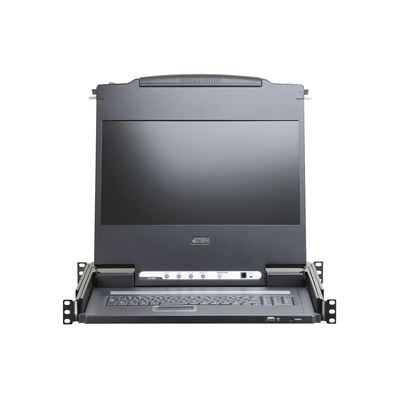 Consola LCD | HDMI, VGA, DVI, USB | Single Rail |  Pantalla 17.3" | 1U de altura