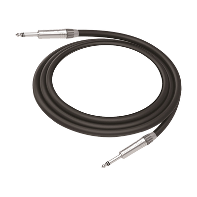 Cable de Audio | Plug 1/4 in a Plug 1/4 in Stereo | Carcasa Cromada | Conectores Seetronic | Longitud 3m