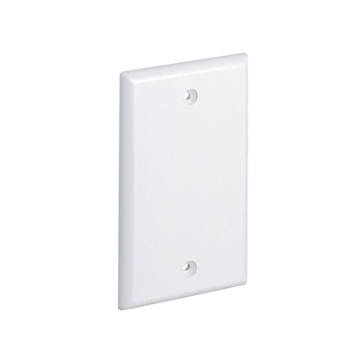 Placa de Pared Ciega Universal, Material ABS, Color Blanco Mate