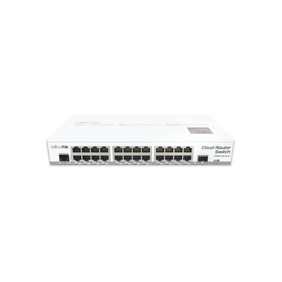 Cloud Router Switch CRS125-24G-1S-IN 24 Puertos Gigabit Ethernet y 1 Puerto SFP, para Escritorio