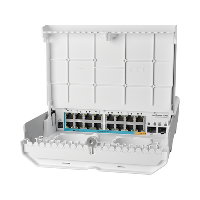 (netPower 15FR) Switch exterior de 18 puertos con 15 puertos PoE inversos y SFP