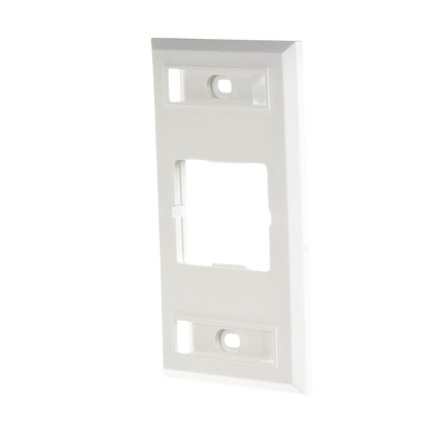 Placa de Pared CT, Para un Acoplador, Color Blanco