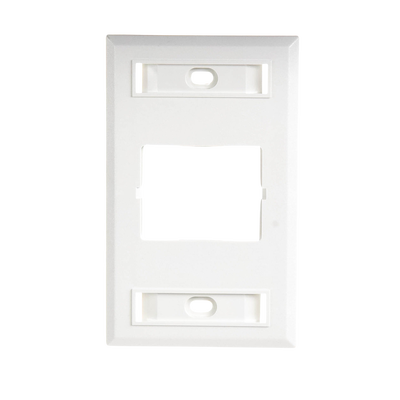 Placa de Pared CT, Para un Acoplador, Color Blanco