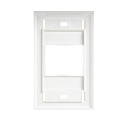 Placa de Pared CT, Para un Acoplador, Color Blanco